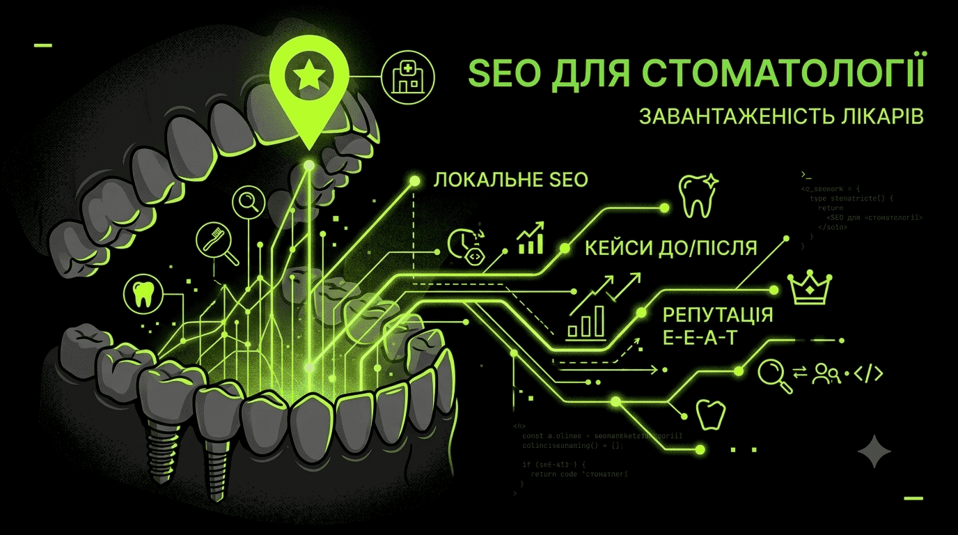Фото 1 - SEO просування сайту стоматології